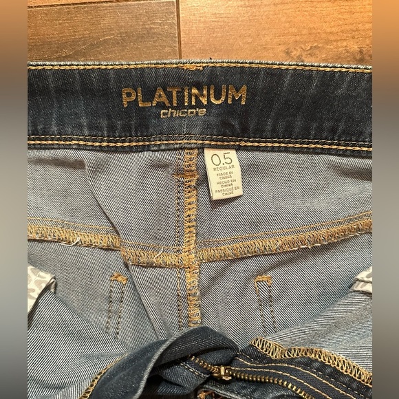 Chico’s Platinum Straight Leg Jeans – Size 0.5 (Regular) - Picture 3 of 5